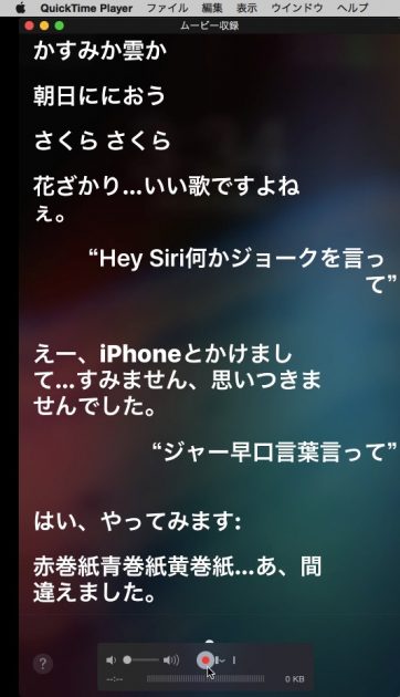 QuickTime Playerムービー収録